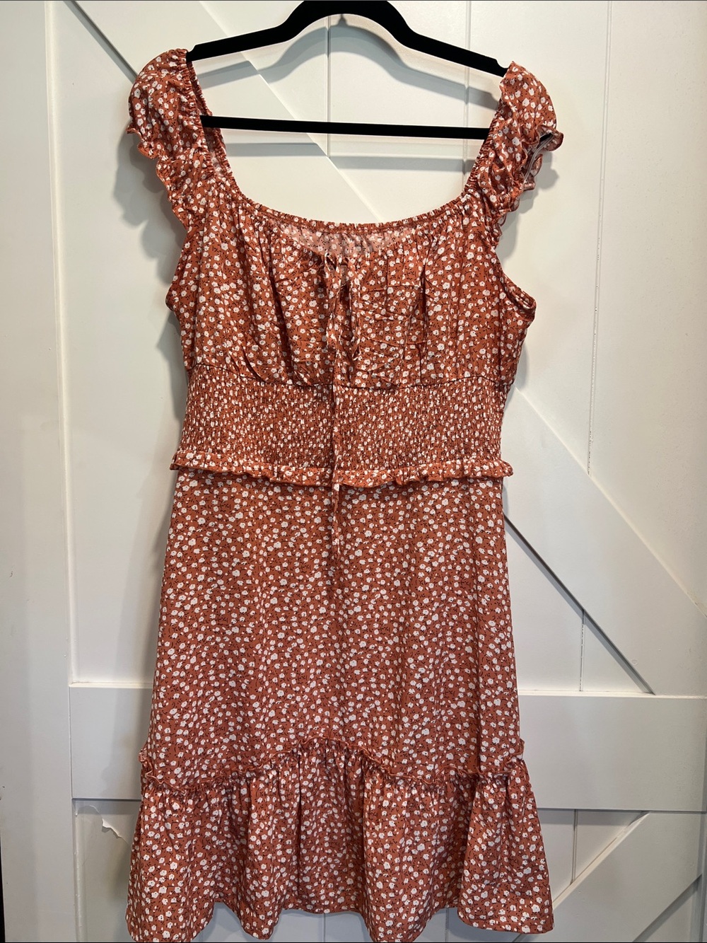 Amazon | Floral Mini Ruffle Dress